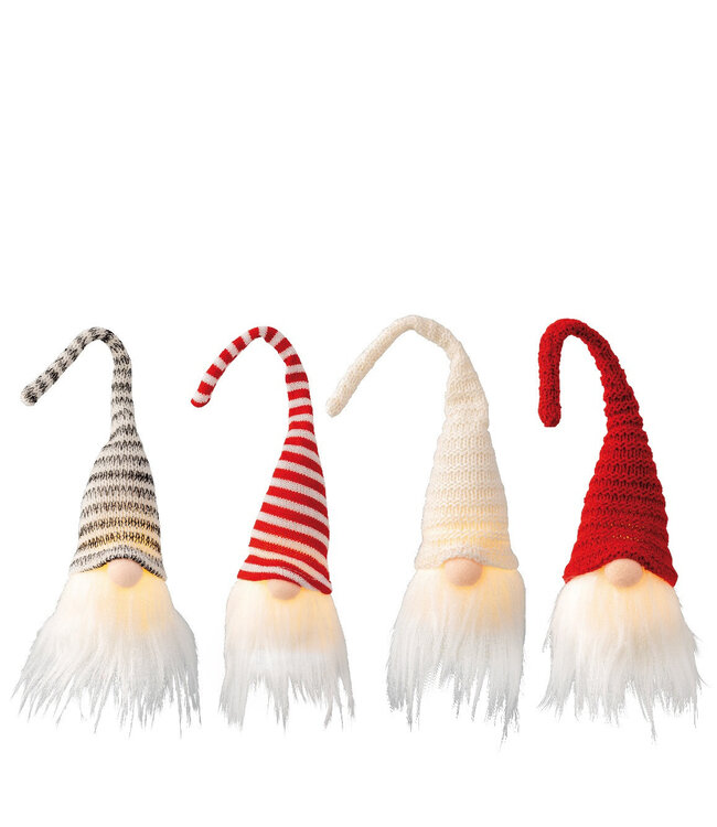 Lutin de Noël LED couleurs mélangées | Diamètre 7 centimètres | Hauteur 23 centimètres | Commande par 24 pièces