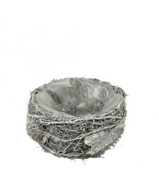 4A Pot de fleurs Salim gris | Dimensions 15 x 10 centimètres | Par lot de 2 pièces