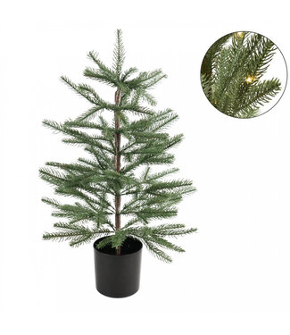 4A Sapin de Noël artificiel à LED vert | Diamètre 40 centimètres | Hauteur 60 centimètres | Par 4 pièces