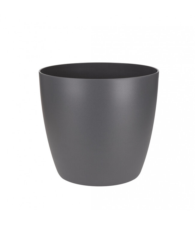 Grey Plastic Flower Pot Plant Pot Brussels | Diameter 25 centimetres | Height 23 centimetres | Available to order in sets of 4
