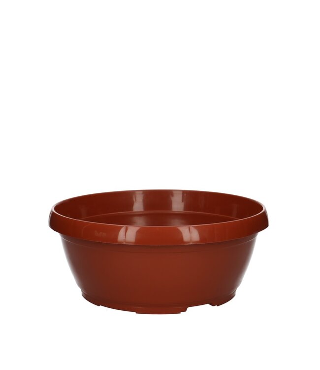 Pot de fleurs couleur terre cuite classique | Dimensions 25 x 11 centimètres | Commande par lot de 10 pièces
