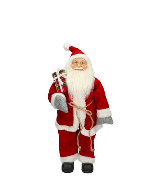4A Red Santa Claus decoration | Dimensions 23 x 14 x 45 centimetres | Per set of 3
