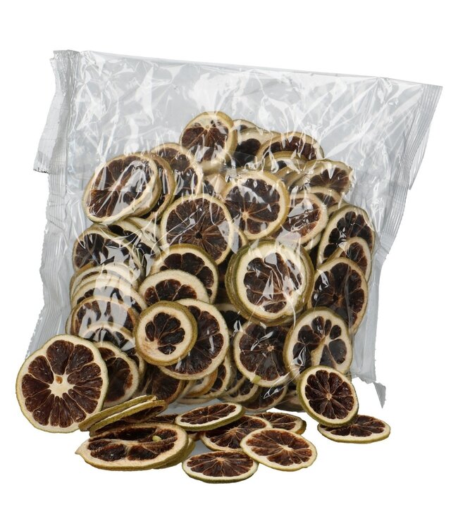 Tranches de citron vert séchées | Poids 250 grammes par sachet | Commande par 5 sachets