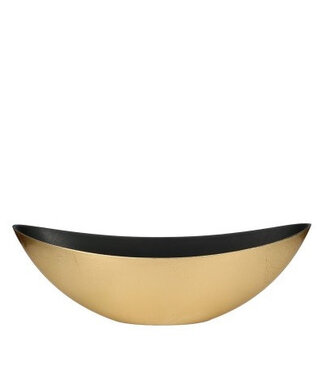 4A Bol en mélamine dorée en forme de bateau | Dimensions 39 x 12 x 13 centimètres | Par 12 pièces