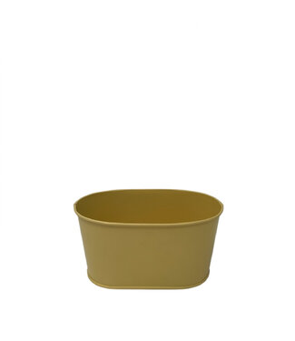 4A Pot de fleurs en zinc jaune Milo | Dimensions 15,5 x 9 x 8 centimètres | Par 10 pièces