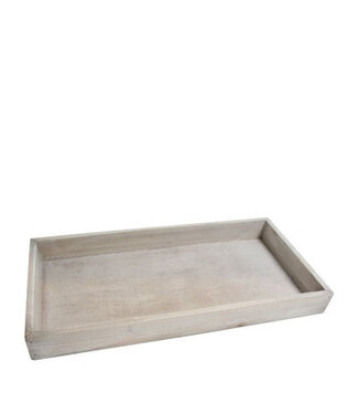 4A Plateau en bois brun clair | Dimensions 32 x 20 x 4 centimètres | Par lot de 4 pièces