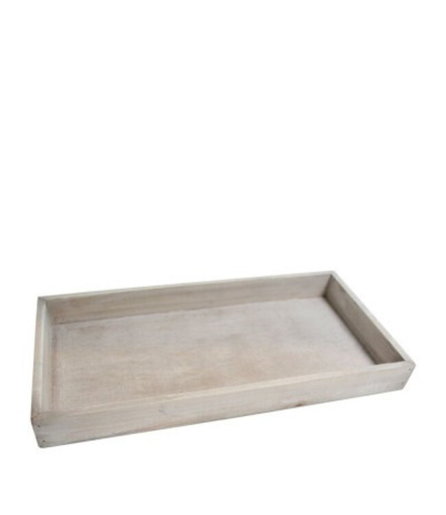 Light brown wooden tray | Size 32 x 20 x 4 centimetres | Available to order in sets of 4