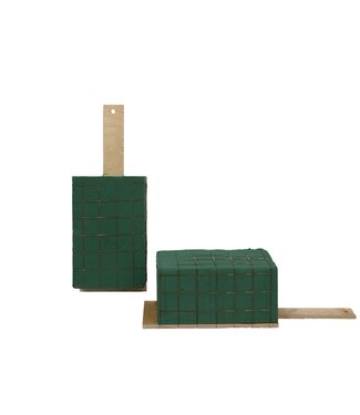 4A Mousse florale verte Porte-branche de base | Dimensions 8 x 11 x 17 centimètres | Par 4 pièces