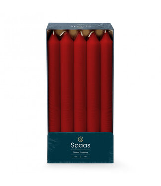 4A Red table candle | Diameter 2.1 centimetres | Height 24 centimetres | Per 10 pieces
