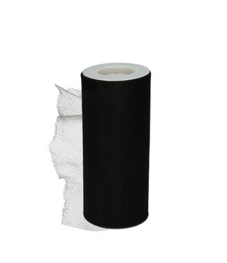 4A Black Tulle Ribbon | Width 150 millimetres | Length 23 metres | Per piece