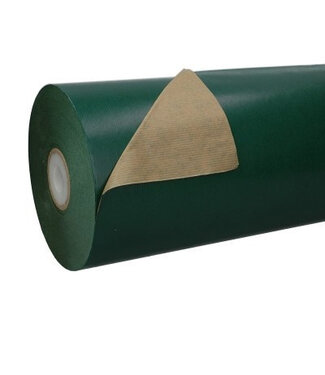 4A Papier brun vert foncé sur rouleau | Largeur 60 centimètres | Poids du papier 50 grammes/m2 | Poids par rouleau 12 kilos | Par pièce