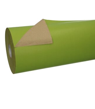 4A Papier vert pomme brun sur rouleau | Largeur 60 centimètres | Poids du papier 50 grammes/m2 | Poids par rouleau 12 kilos | Par pièce