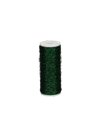 4A Dark Green Bouillon Wire | Diameter 0.3 millimetres | Weight 100 grams | Per piece