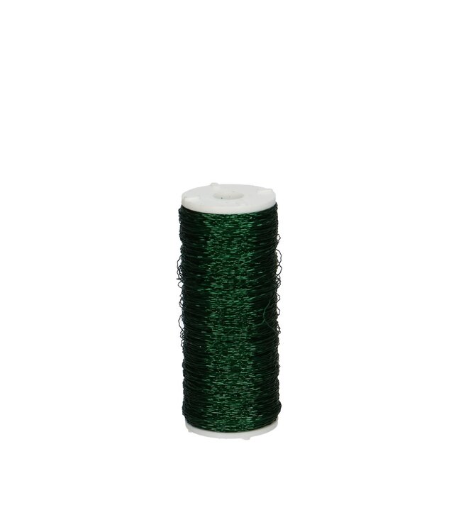 Dark Green Bouillon Wire | Diameter 0.3 millimetres | Weight 100 grams | Available to order individually
