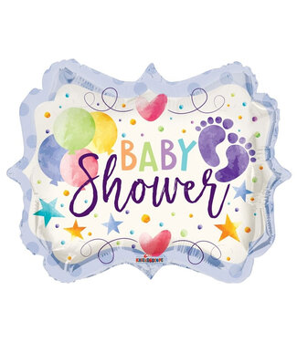 4A Fête de couleurs mixtes ! Ballon "Baby Shower" | Diamètre 45 centimètres | Par 10 pièces