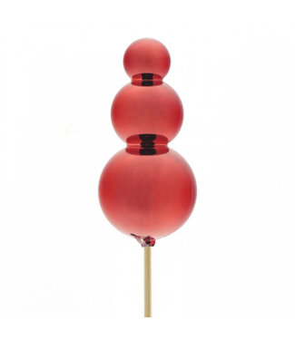 4A Spitze für Weihnachtsbaum rot Spike | Länge 50 Zentimeter | Durchmesser 7,5 Zentimeter | Pro 25 Stück