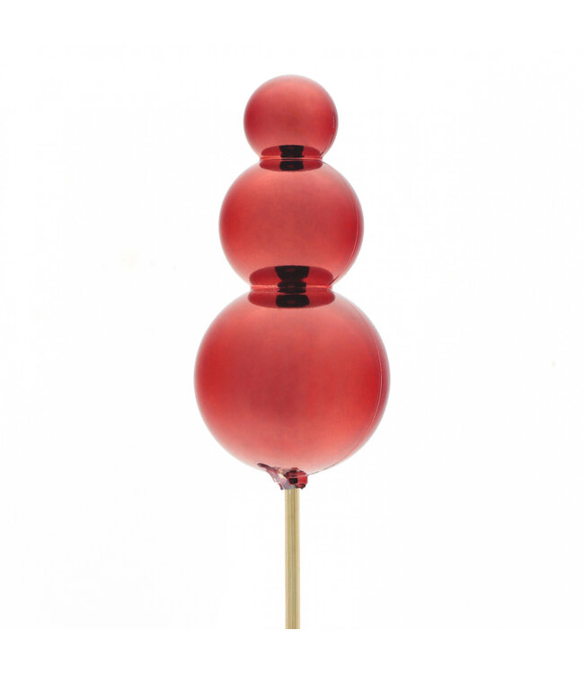 Roter Weihnachtsbaumspitze Spike | Länge 50 Zentimeter | Durchmesser 7,5 Zentimeter | In 25er-Packungen bestellbar