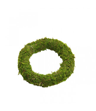 4A Couronne de mousse verte | Diamètre 10 centimètres | Par 12 pièces