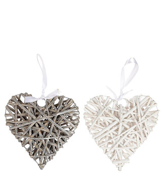 4A Mixed colour heart hangers | Diameter 20 centimetres | Per 20 pieces