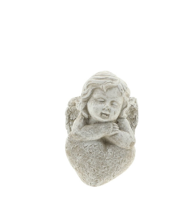 Statuette d'ange gris | Dimensions 8,5 x 8,5 x 11,5 centimètres | Commande par 6 pièces
