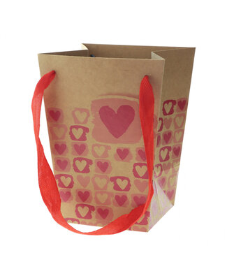 4A Sac rouge Art of Love | Dimensions 15 x 11 x 20 centimètres | Par 10 pièces