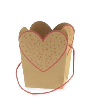 4A Sacs rouges collection Love | Dimensions 15 x 11 x 20 centimètres | Par 10 pièces