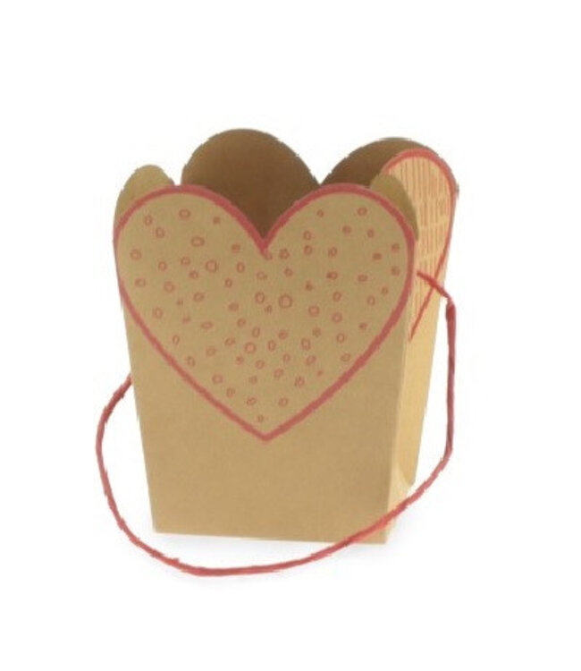 Sacs rouges collection Love | Dimensions 15 x 11 x 20 centimètres | Commande par 10 pièces