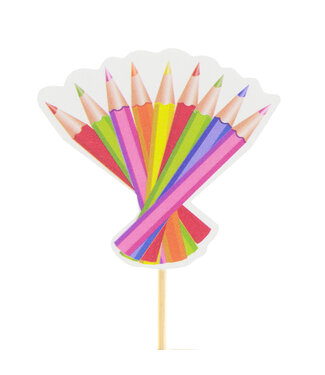4A Crayon mélange de couleurs | Longueur 50 centimètres | Diamètre 7 centimètres | Par 25 pièces