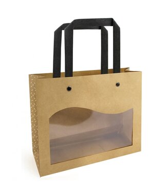 4A Sacs bruns Épicerie fine | Dimensions 11 x 26 x 21,5 centimètres | Par 10 pièces