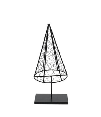 4A Sapin de Noël noir | Dimensions 14 x 8 x 32,5 centimètres | Par 3 pièces