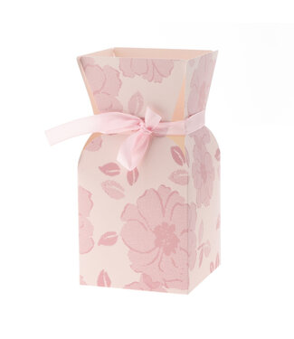 4A Porte-bouquet rose Vase à bouquet Vanity | Dimensions 13 x 26 centimètres | Par 10 pièces
