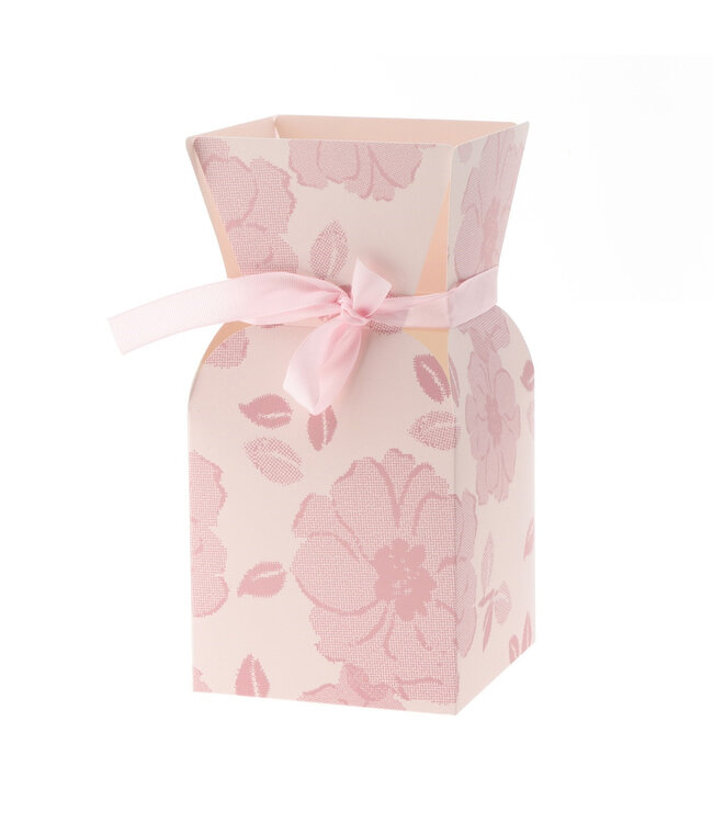 Pink bouquet holder Bouquet vase Vanity | Dimensions 13 x 26 centimetres | Available to order in sets of 10