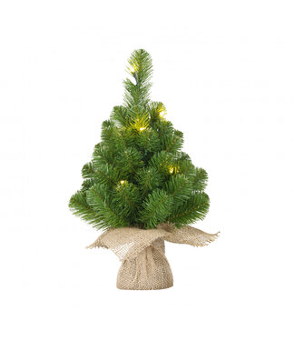 4A Sapin de Noël à LED vert | Diamètre 20 centimètres | Hauteur 45 centimètres | Par 12 pièces