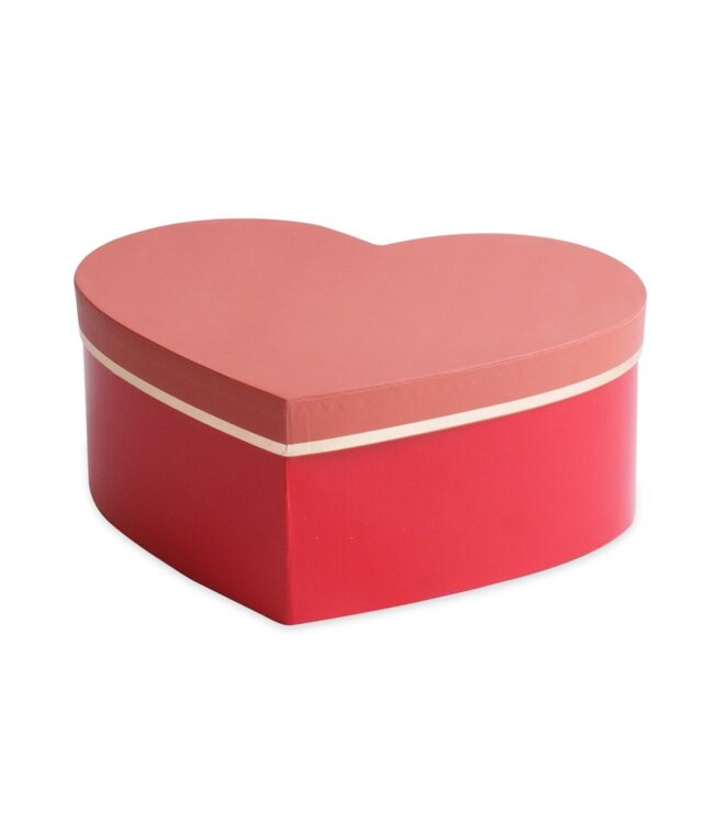 Boîte chapeau rouge Lovelyn | Dimensions 15 x 19 x 10 centimètres | Commande par lot de 4 pièces