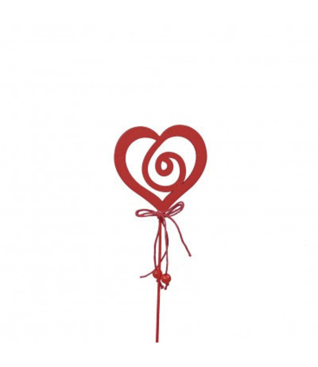 Red heart pick | Length 20 centimetres | Diameter 7 centimetres | Available to order in quantities of 18