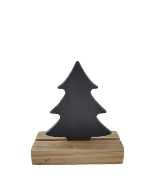 4A Déco de sapin de Noël noir | Dimensions 10,5 x 4,5 x 11 centimètres | Par 12 pièces