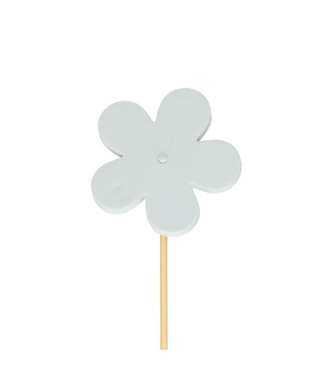 Piquet naturel fleur blanche | Longueur 50 centimètres | Diamètre 7 centimètres | À commander par 25 pièces