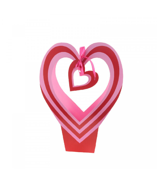 Sac rose rouge Your Love | Dimensions 26 x 12 x 35 centimètres | Commande par 10 pièces