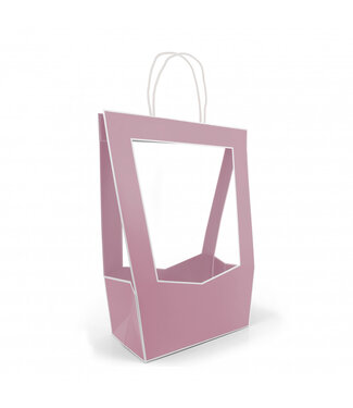 4A Sacs vieux rose Médaillon | Dimensions 23 x 14 x 38 centimètres | Par 5 pièces