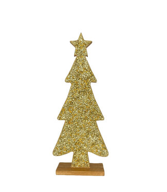4A Décoration de sapin de Noël avec perles | Hauteur 37 centimètres | Par 6 pièces