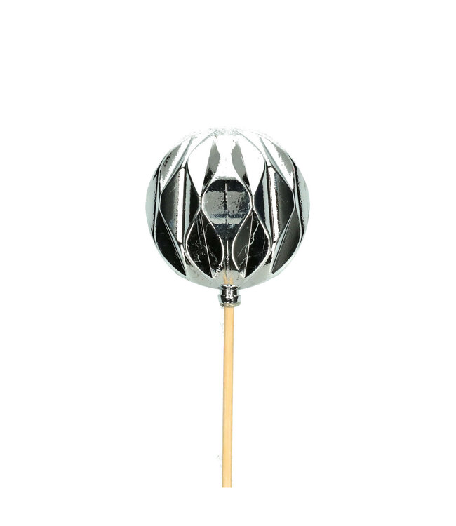 Pique-argent décoration de boule de Noël | Longueur 50 centimètres | Diamètre 6 centimètres | À commander par 25 pièces
