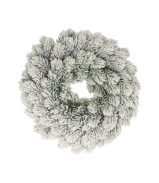 4A Couronne de neige Nobilis vert blanc | Diamètre 28 centimètres | Par pièce