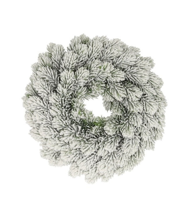 Green white Nobilis snow wreath | Diameter 28 centimetres | Available to order individually