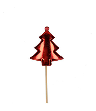 4A Roter Weihnachtsbaum-Stecker | Länge 50 Zentimeter | Durchmesser 7 Zentimeter | Pro 25 Stück