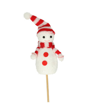 4A Natürlicher weißer Schneemann-Stecker | Länge 50 Zentimeter | Pro 36 Stück
