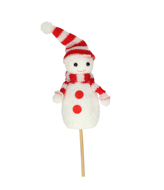 Natural white snowman pick | Length 50 centimetres | Available to order in quantities of 36