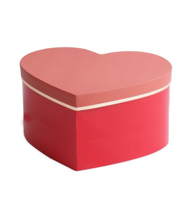 Boîte Hatbox rouge Lovelyn | Dimensions 20 x 25 x 10 centimètres | Commande par 6 pièces