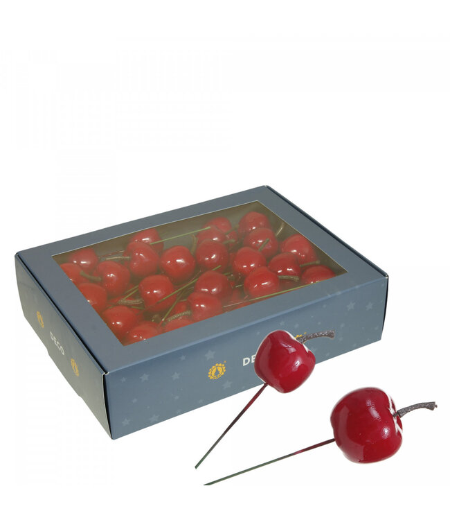 Stecker rote Apfel | Durchmesser 25 - 30 Millimeter | Pro 48 Stück zu bestellen