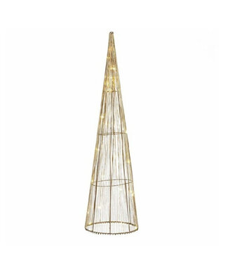 4A Sapin de Noël à LED couleur champagne | Hauteur 60 centimètres | 30 lumières | Par 6 pièces