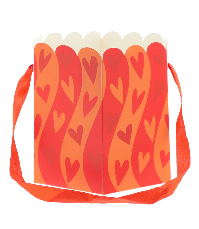 Sac rouge Vibrations | Dimensions 15 x 15 x 16 centimètres | Commande par 10 pièces